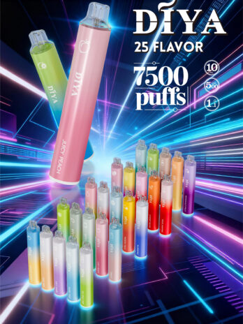 DIYA 叮啞 7500口拋棄式 10ml 500mAh快充 多口味冰爽系列 不漏油順滑 台灣現貨速發