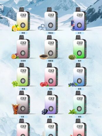 ICE拋棄式10000口電子煙 可調冰感 3%尼古丁鹽 850mAh可充電 Mesh芯 台灣現貨