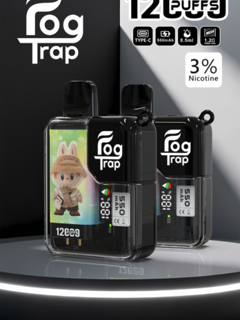 【買10送1優惠中】Fog Trap 限量聯名 蠟筆小新 × LABUBU 12000口拋棄式 雙檔功率切換 油電數位顯示屏 全台現貨