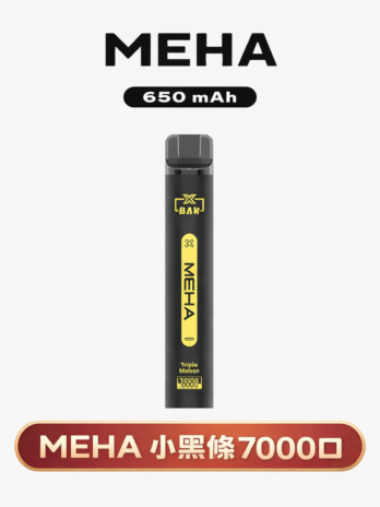 【MEHA XBAR】魅嗨小黑條 7000口拋棄式電子煙 650mAh可充電 3%丁鹽 極強冰感 Mesh芯 現貨秒發