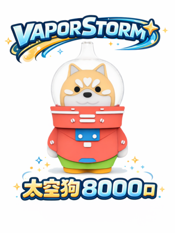 太空狗 VAPOR STORM 8000口可充電拋棄式電子煙 12ml大容量  多口味可愛款 台灣現貨速發