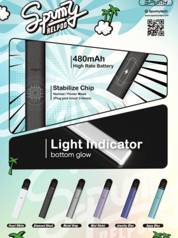 【SPUMY冰熊】五代主機 480mAh快充 雙檔功率調節 呼吸顯示 通用RELX五代/四代 現貨秒發