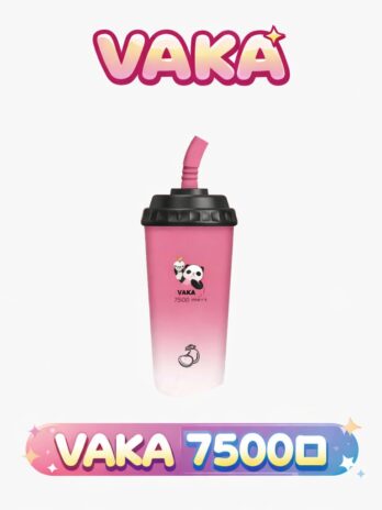 【VAKA奶茶杯】7500口拋棄式電子煙 萌熊貓造型 15ml 600mAh可充電 3%丁鹽 冰感水果奶茶系 現貨秒發