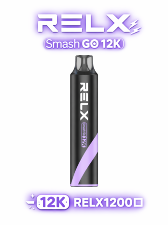 RELX Smash Go 12K 12000口拋棄式 15ml澎湃容量不乾燒 5%滿足感十足 500mAh穩壓續航 Type-C快充 CP值制霸全台 現貨秒發